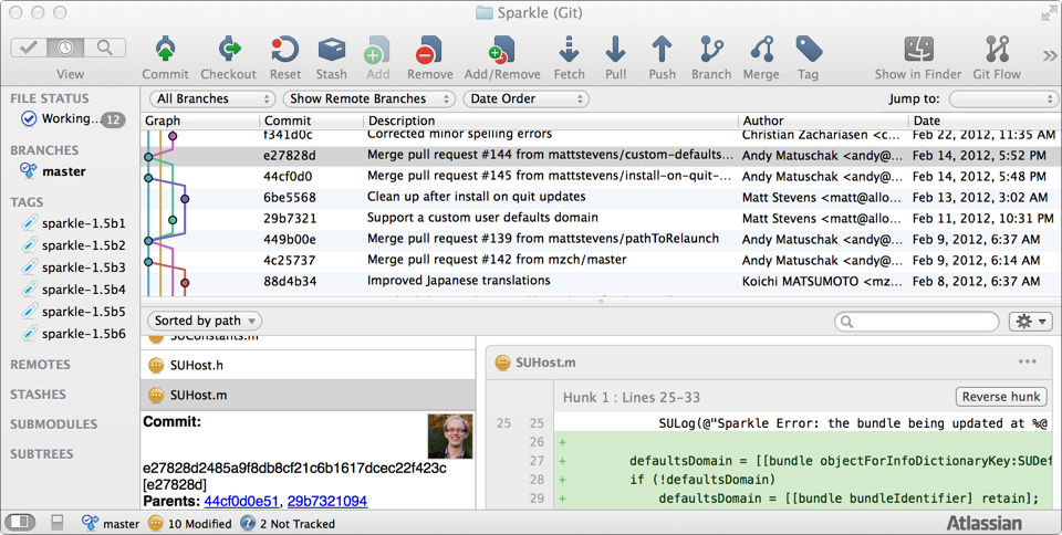 SourceTree, un client gratuit compatible Git et Mercurial SCM