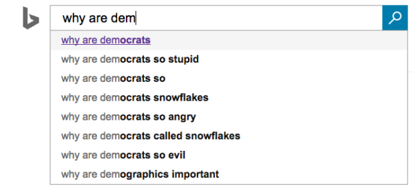 Résultats de Bing : Why are Democrats... ?