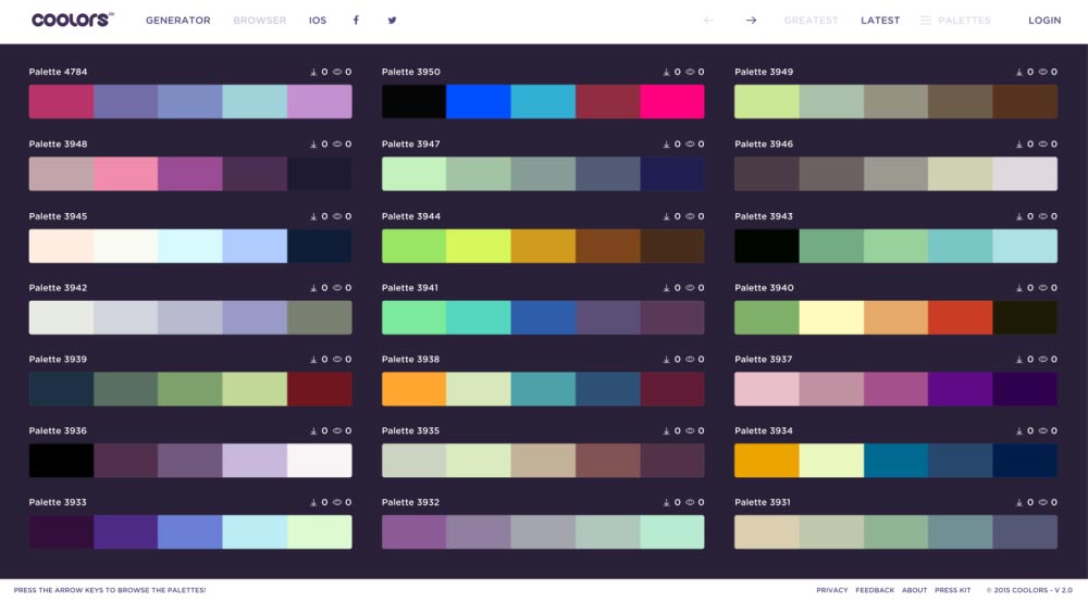 Design web et couleurs : découvrez le site coolors.co