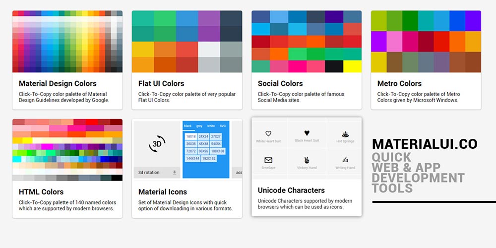 Design web et couleurs : découvrez le site materialui.co
