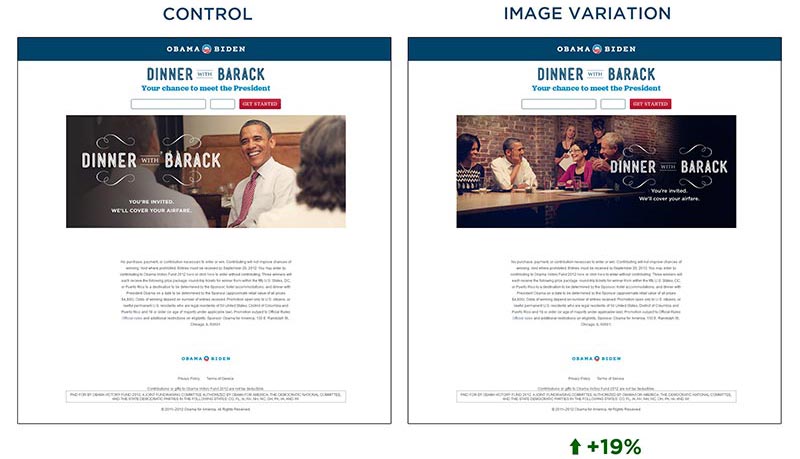 Un exemple d'AB testing durant la campagne présidentielle de Barack Obama en 2012